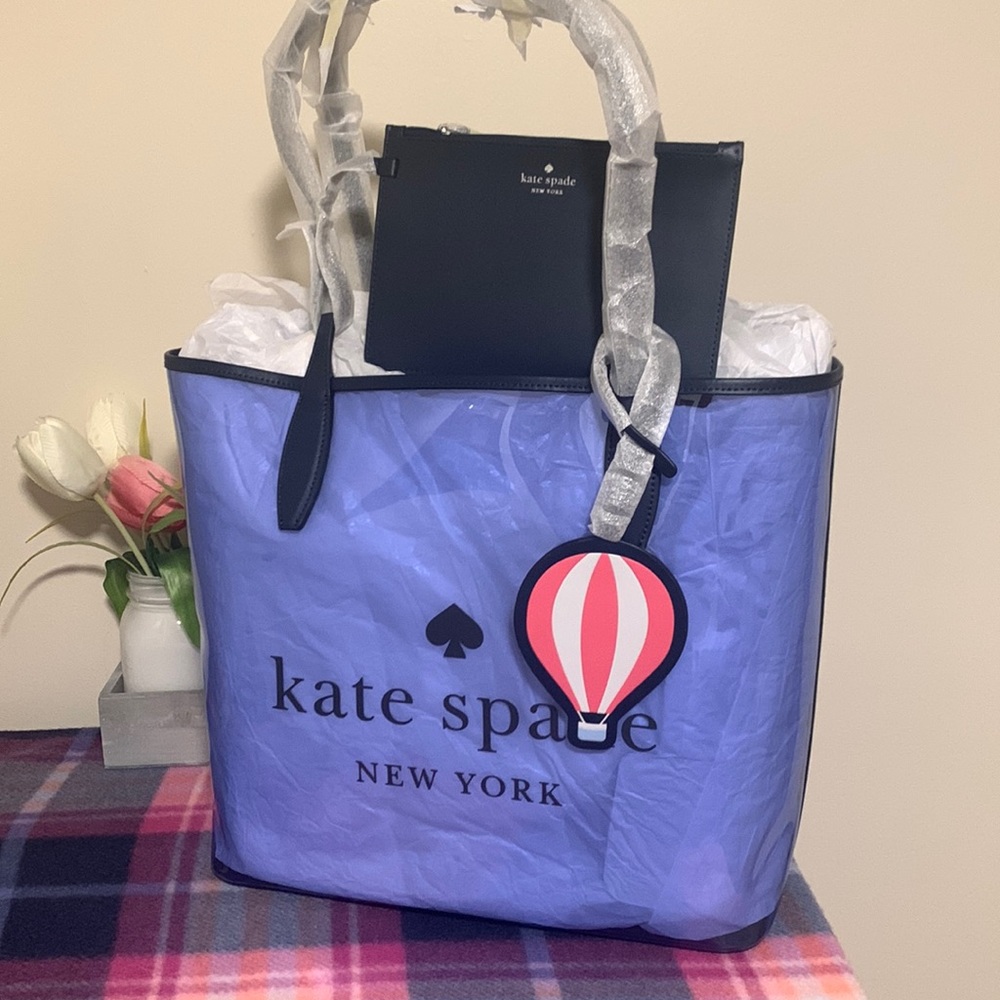 Nwt kate spade up up & away balloon tote bag
